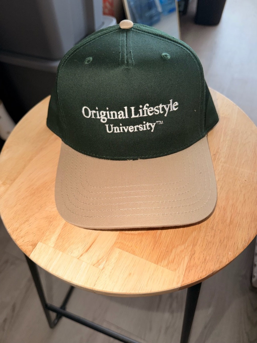 Green and Khaki Baseball Cap